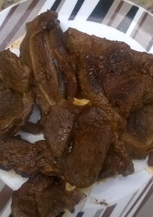 A picture of Roasted lamb.