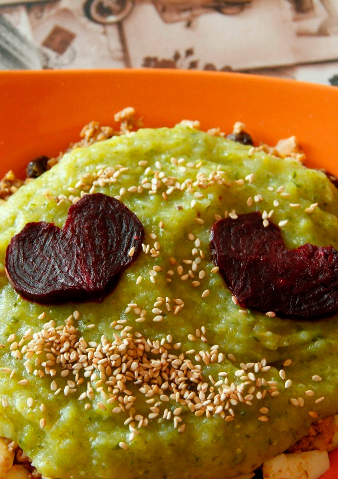 Una foto de Veggie pastel de soja