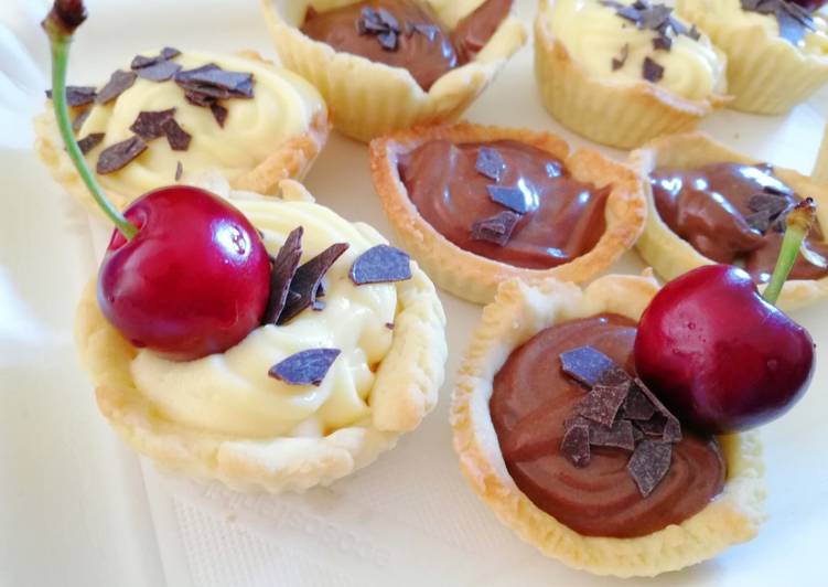 Tartellette con crema pasticcera