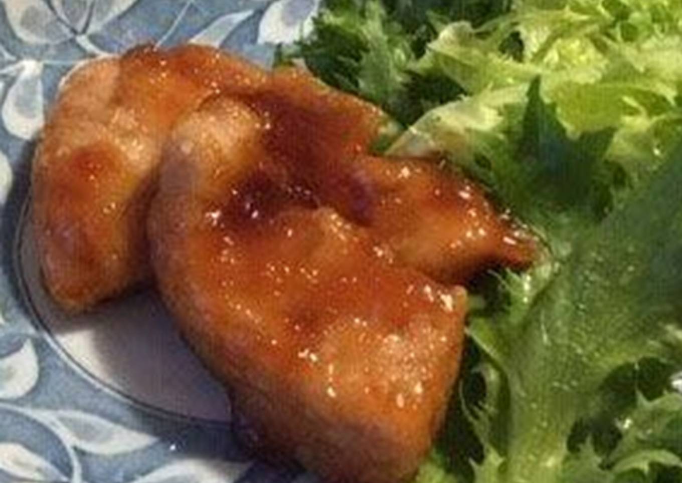 Tuna with barbecue sauce