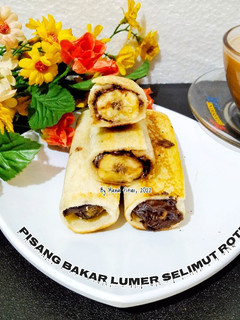 Foto resep Pisang Bakar Lumer Selimut Roti