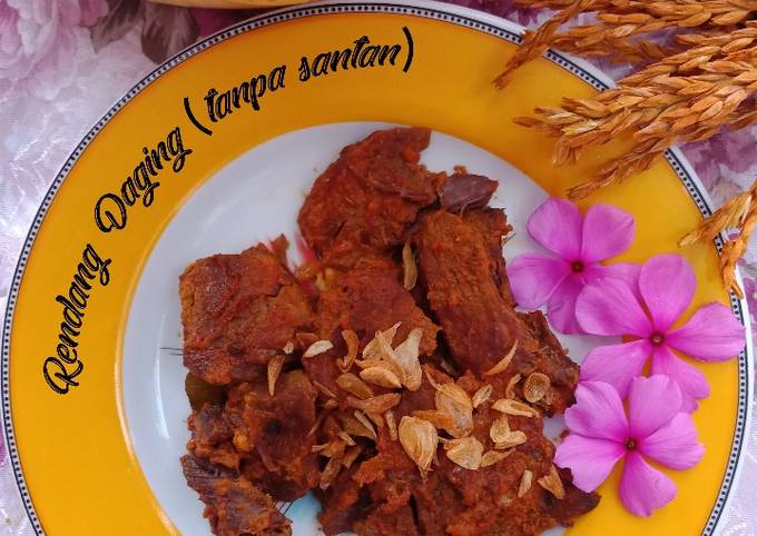 Rendang Daging (tanpa Santan) pakai slow cooker