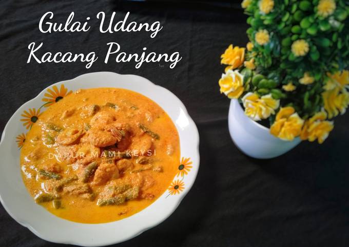 Resep Gulai Udang Kacang Panjang Oleh Ziana Zahim Dapur Mami Keysi