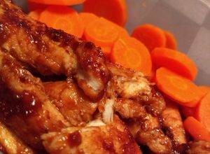 Una foto de Pollo en salsa BBQ