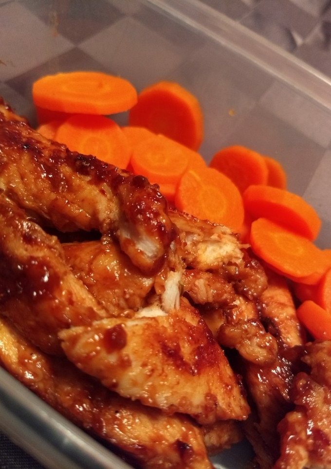 Una foto de Pollo en salsa BBQ
