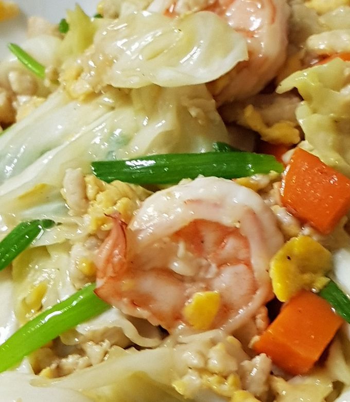 รูปของ กะหล่ำปลีผัดไข่หมูกุ้ง