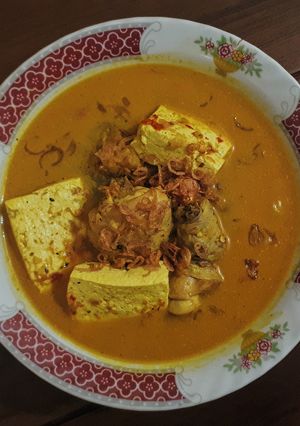 Foto resep Ayam & tahu kari pedas