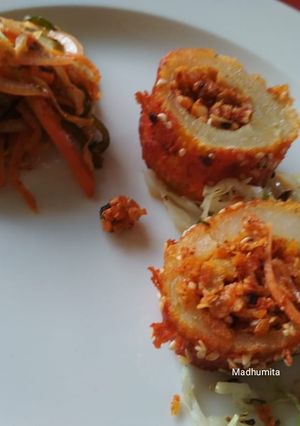 A picture of Cheesy Onion Jacket Potato.