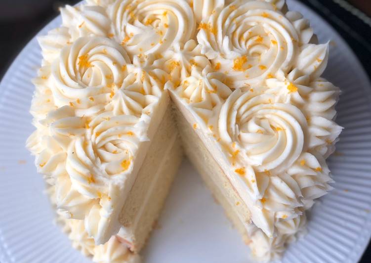 Steps to Make Favorite Orange Creamsicle Cake