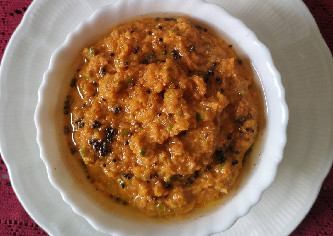 Raw mango chutney