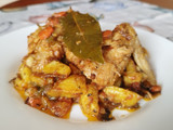 Pollo estofado con patatas saludables