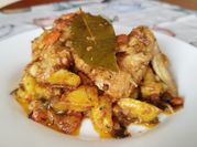 Una foto de guiso saludable