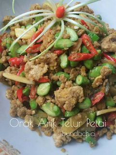 Foto resep Orak Arik Telur Petai