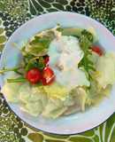 Ensalada de lechuga con pechugas etc... 😋