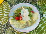 Ensalada de lechuga con pechugas etc... 😋