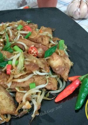 Foto resep Dadar Telur Cah Tauge