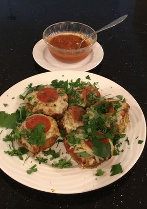 A picture of Eggplant Parmesan Slices.