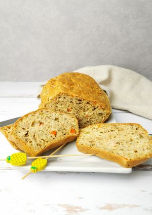 Une photo de CAKE SALÉ LÉGUMES & EMMENTAL