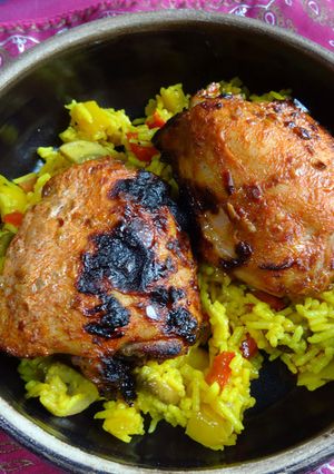A picture of Harissa Chicken.