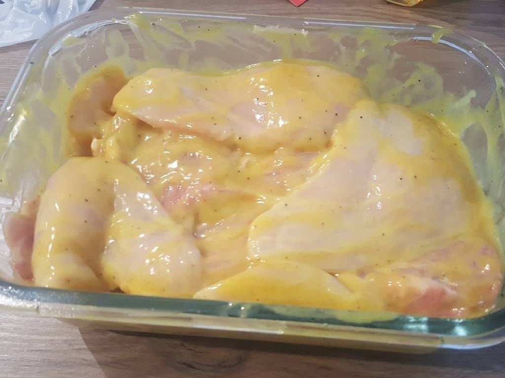Mézes-mustáros pác recept recept fotó