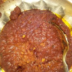 Schezwan sauce(chutney) A picture of Schezwan sauce(chutney).