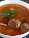பீஃப் மீட் பால் சூப்(புரதம்) (Beef meat ball soup Recipe in Tamil)