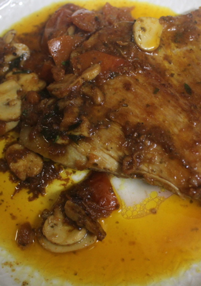 Una foto de Secreto de cerdo con champiñones