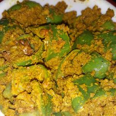 A picture of Green chilli pickle.