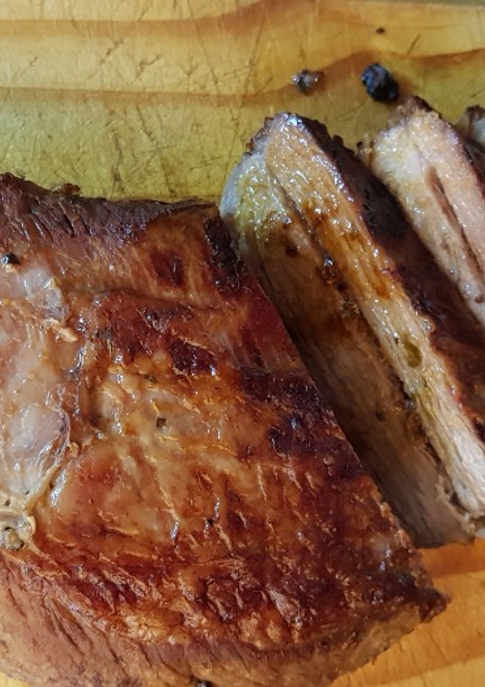 Una foto de Colita de Cuadril a la mostaza con Barbacoa al horno