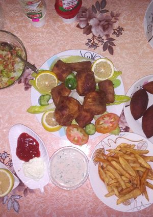 صورة لوصفة سمك مقلي