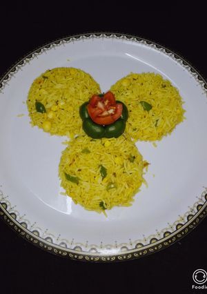 A picture of Corn pulao.
