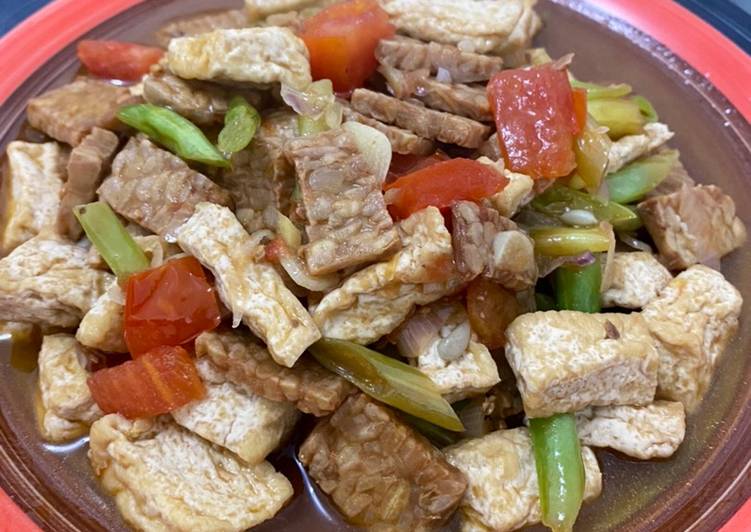 Langkah Menyiapkan Tumis Buncis Tempe dgn Tauco Korea yang Sempurna