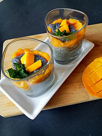 Easy Way Prepare Mango chia pudding the  Makes Drooling You can take Joss in your mouth