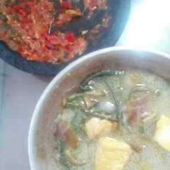 Sayur ndeso (jantung pisang+kacang panjang) রেসিপির প্রধান ছবি