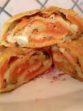 Rotolo di pasta sfoglia con zucca, provola e prosciutto 🤤