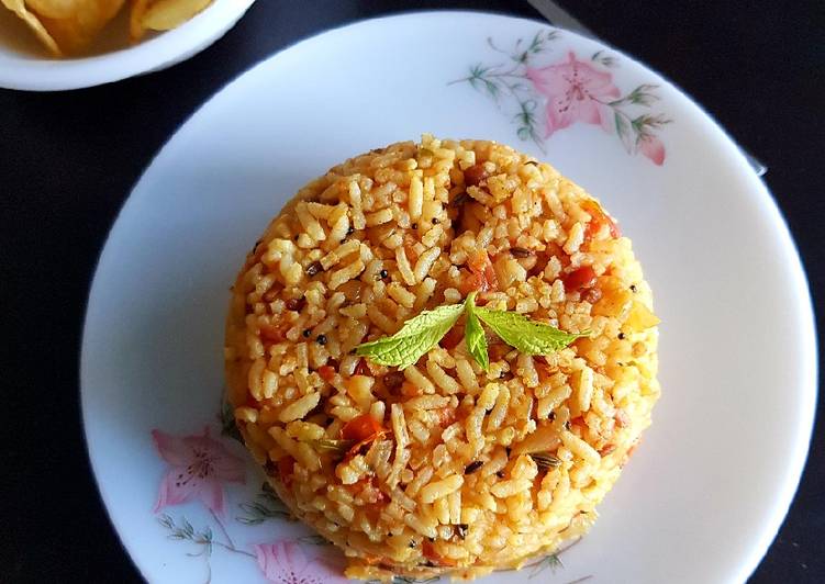 Steps to Prepare Speedy Tomato Rice