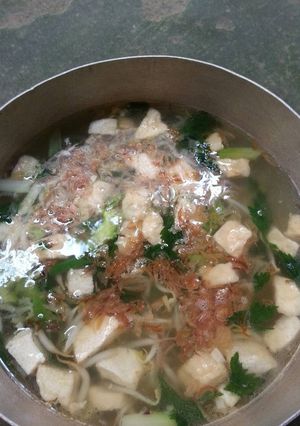 Foto resep sayur bening tauge