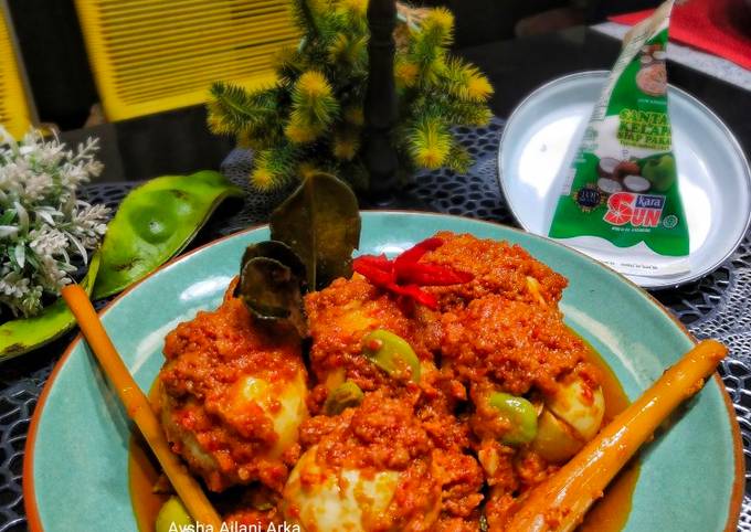 Telur balado pete