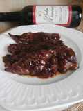 Lagarto ibérico con salsa de Pedro Ximénez