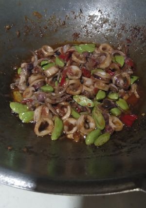 Foto resep Sambal Cumi Petai