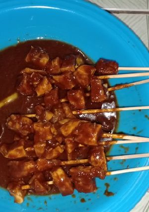 Foto resep Sate Ayam Bumbu Kacang super praktis