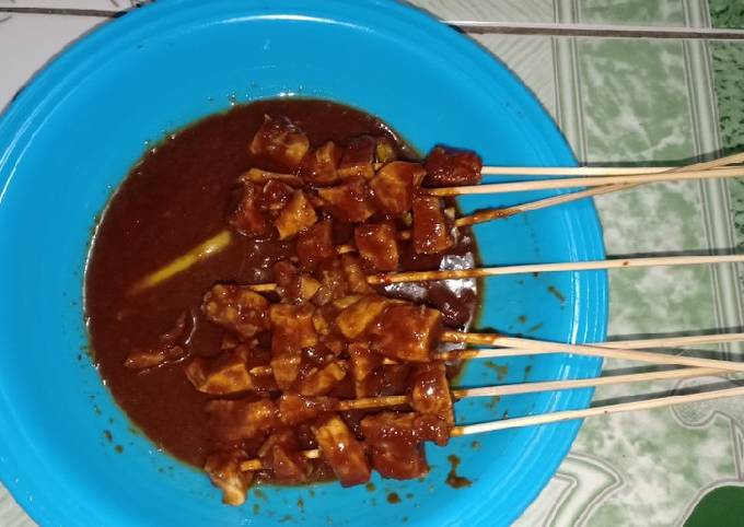 Resep Sate Ayam Bumbu Kacang super praktis yang Lezat