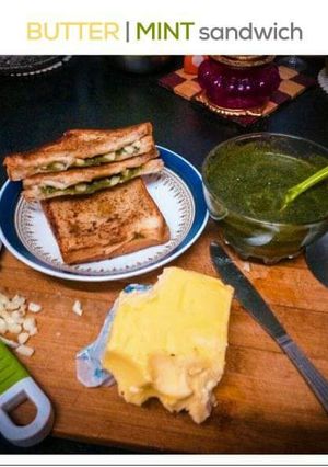A picture of Garlic mint bread.