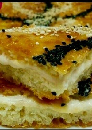 صورة لوصفة 😋فطيرة بالقشطة والجبن😋