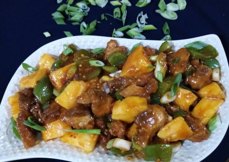 How to Cook Favorite Sweet &amp; sour chunky mango chilli chicken