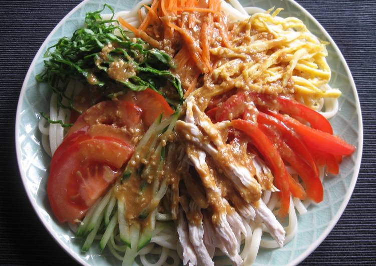 Recipe of Homemade Udon Salad with Sesame Sauce