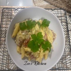 A picture of Penne Chorizo Spanish Style.