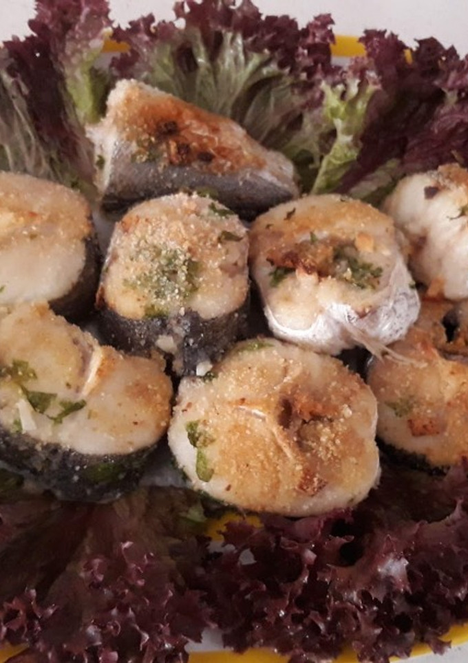 Una foto de Merluza "frita" al horno