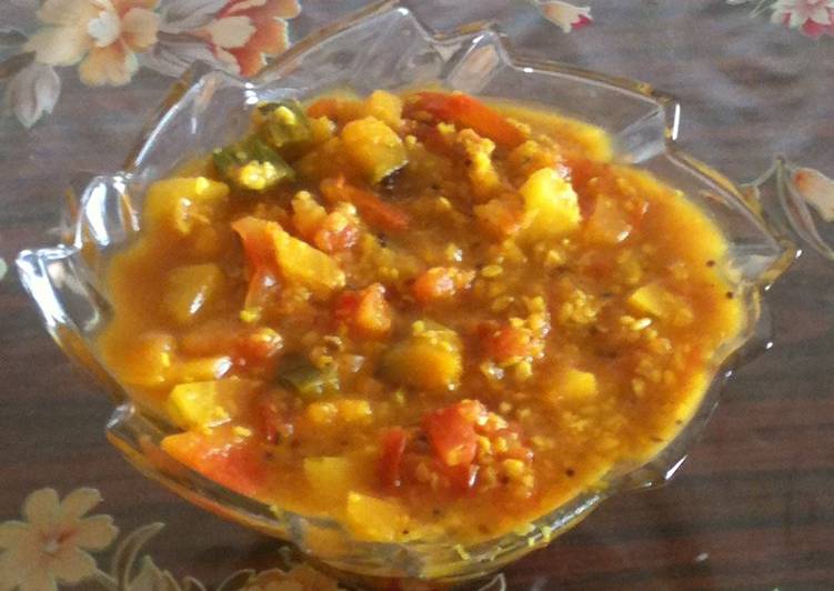 Simple Way to Prepare Any-night-of-the-week Papaya and Pumpkin Koottu - Side Dish