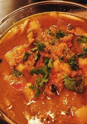 A picture of Agbert's pork curry.